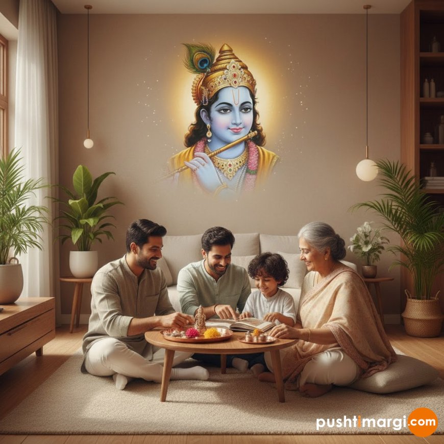 ગૃહસ્થ જીવન અને શ્રીકૃષ્ણભક્તિ: પુષ્ટિમાર્ગથી શાંતિ અને આનંદનો માર્ગ