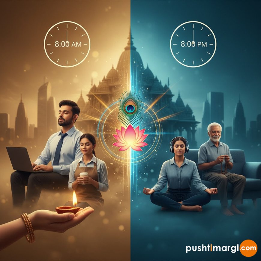 સવારે ૮ થી સાંજે ૮: પુષ્ટિમાર્ગીય જીવનશૈલી જે તમારા આખા દિવસને દિવ્ય બનાવી દેશે