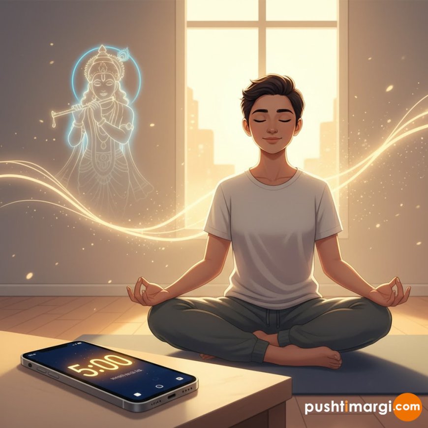 રોજ સવારે માત્ર 5 મિનિટ શ્રીકૃષ્ણને આપો: 7 દિવસમાં તમારું Mindset બદલાઈ જશે!