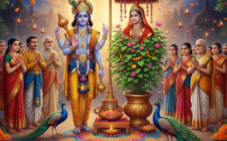 તુલસી વિવાહ: જાણો કેમ ભગવાન વિષ્ણુ કરે છે તુલસી સાથે લગ્ન! - દેવઉઠી એકાદશી